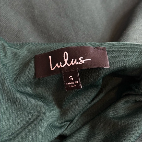 Lulus Green A Line Mini Backless Prom Event Hoco Skater Dress Size Small - Picture 14 of 15